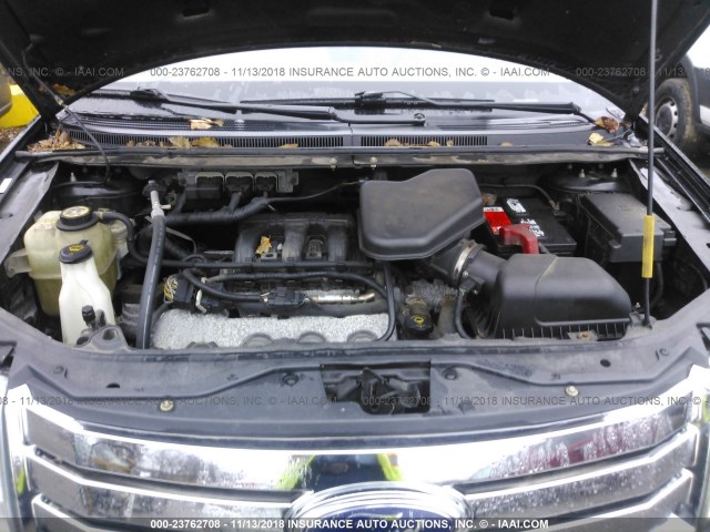 2FMDK36C57BB40497 - 2007 FORD EDGE Чорний фото 10