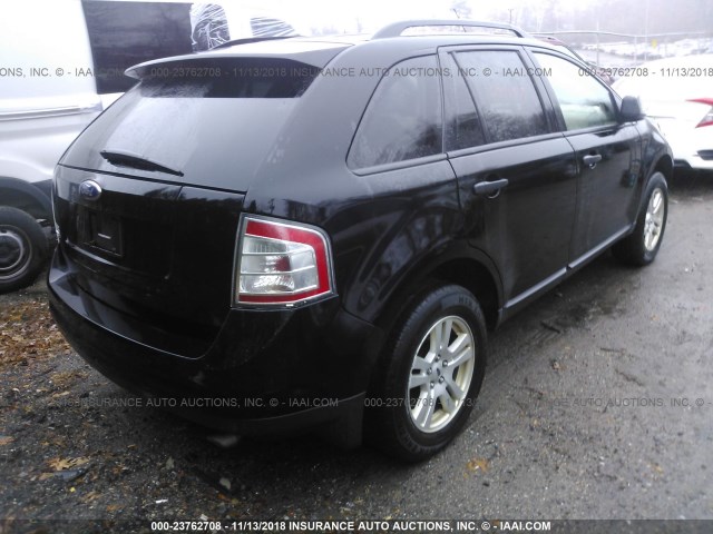 2FMDK36C57BB40497 - 2007 FORD EDGE Чорний фото 4