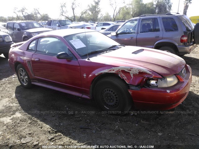 1FAFP40402F210510 - 2002 FORD MUSTANG RED photo 1