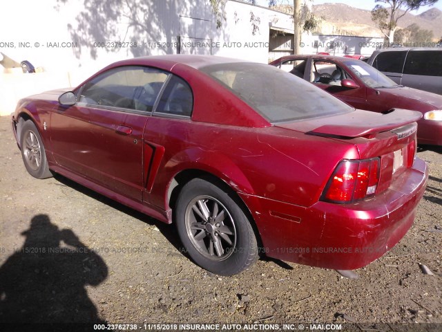1FAFP40402F210510 - 2002 FORD MUSTANG RED photo 3