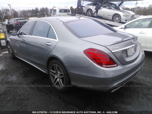 WDDUG8FB0FA115856 - 2015 MERCEDES-BENZ S 550 4MATIC GRAY photo 3