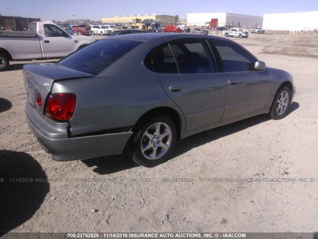 JT8BD69S430179585 - 2003 LEXUS GS 300 GREEN photo 4