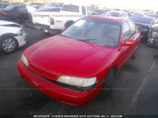 1HGCD565XRA095600 - 1994 HONDA ACCORD EX/EX-R RED photo 2