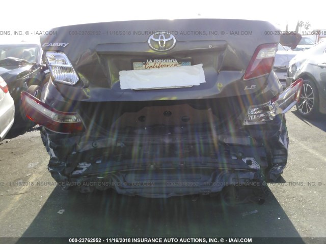 4T1BE46K97U520674 - 2007 TOYOTA CAMRY NEW GENERAT CE/LE/XLE/SE GRAY photo 6