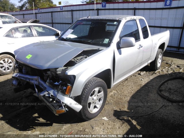 1GCESCF91B8131899 - 2011 CHEVROLET COLORADO LT SILVER photo 2