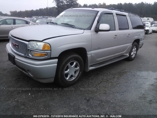 1GKFK66U85J138926 - 2005 GMC YUKON XL DENALI GRAY photo 2