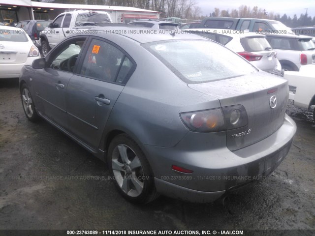 JM1BK323X41209662 - 2004 MAZDA 3 S GRAY photo 3