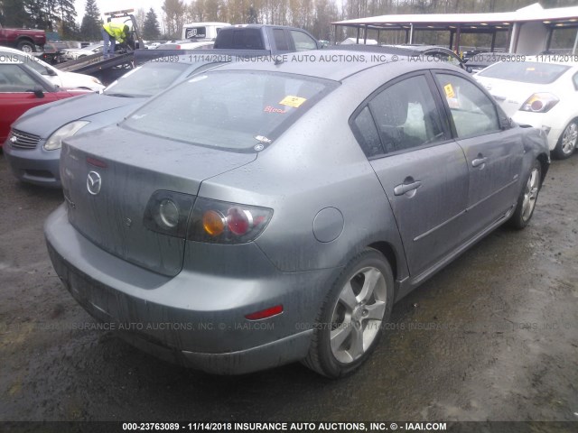 JM1BK323X41209662 - 2004 MAZDA 3 S GRAY photo 4