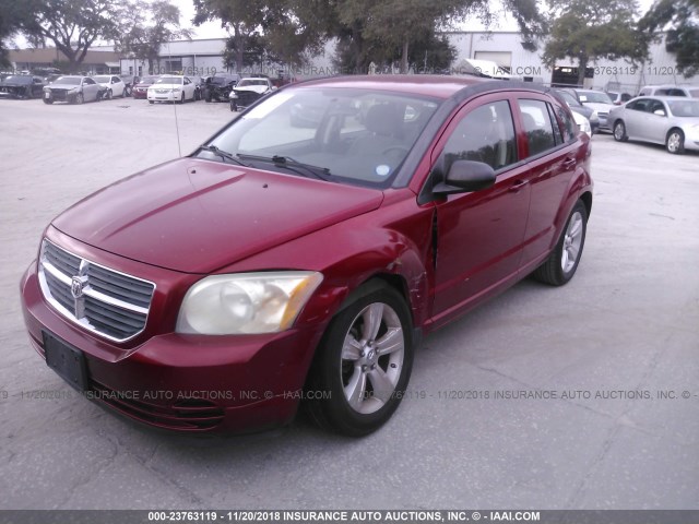 1B3CB4HA5AD586038 - 2010 DODGE CALIBER SXT RED photo 2