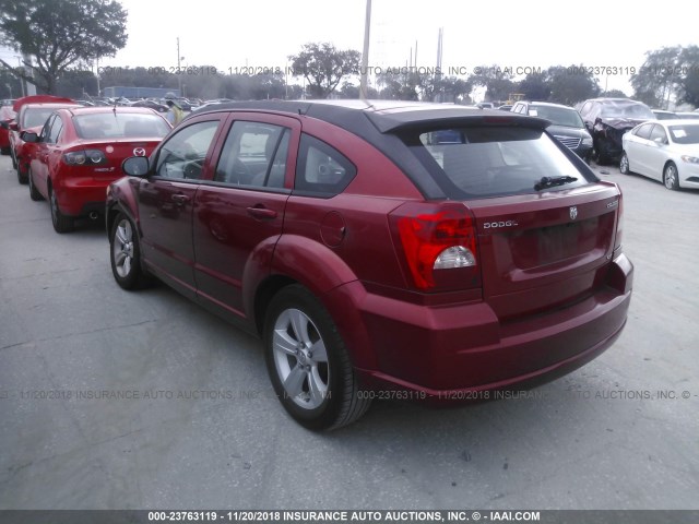 1B3CB4HA5AD586038 - 2010 DODGE CALIBER SXT RED photo 3