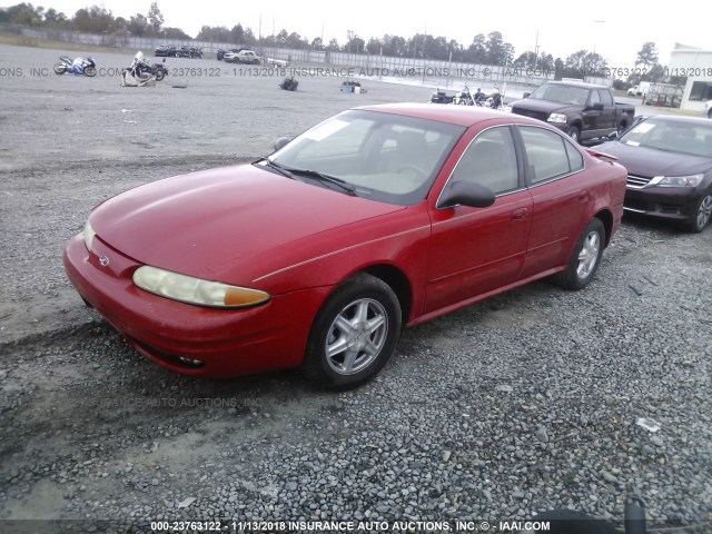 1G3NL52FX3C293257 - 2003 OLDSMOBILE ALERO GL RED photo 2