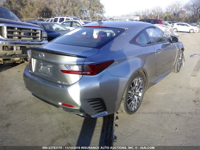 JTHHE5BC5G5014688 - 2016 LEXUS RC 350 GRAY photo 4