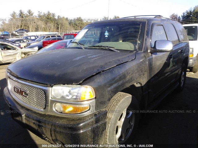 1GKEK63U62J213277 - 2002 GMC DENALI BLACK photo 2