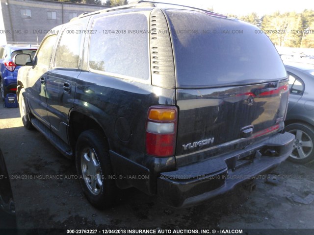 1GKEK63U62J213277 - 2002 GMC DENALI BLACK photo 3