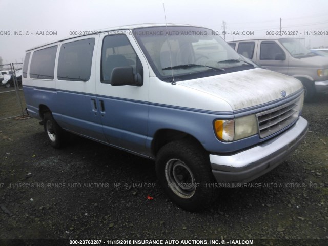 1FBJS31G4SHB44056 - 1995 FORD ECONOLINE E350 SUPER DUTY BLUE photo 1