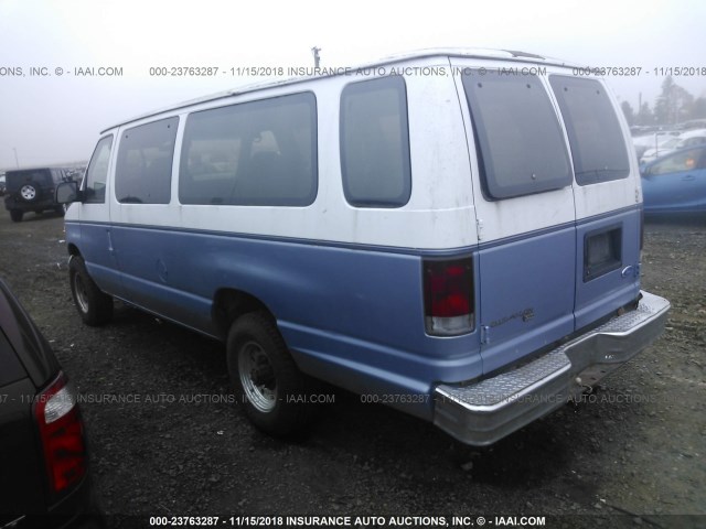 1FBJS31G4SHB44056 - 1995 FORD ECONOLINE E350 SUPER DUTY BLUE photo 3