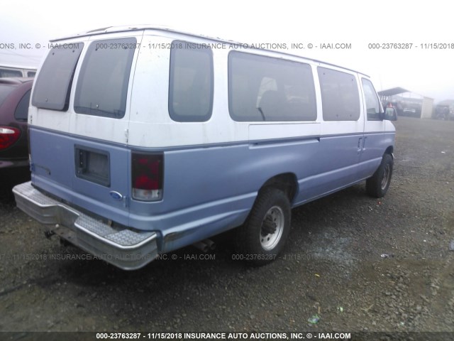 1FBJS31G4SHB44056 - 1995 FORD ECONOLINE E350 SUPER DUTY BLUE photo 4