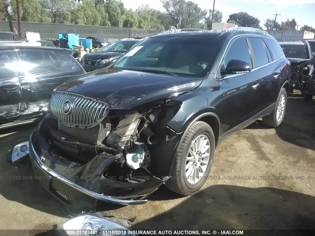 5GAER23DX9J217201 - 2009 BUICK ENCLAVE CXL BLUE photo 2