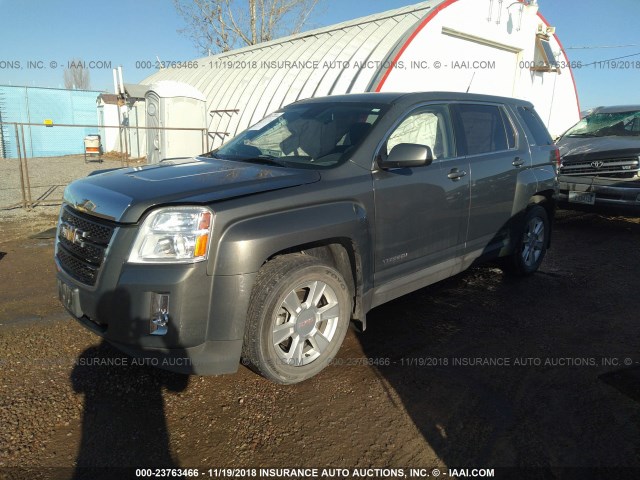 2GKFLREK7C6340844 - 2012 GMC TERRAIN SLE GRAY photo 2