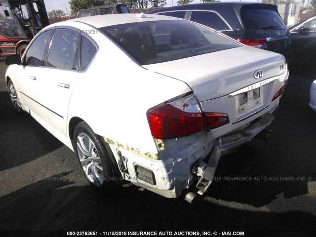 JNKCY01E19M800102 - 2009 INFINITI M35 SPORT WHITE photo 3