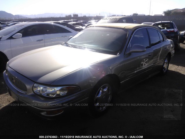 1G4HR54K72U203654 - 2002 BUICK LESABRE LIMITED BROWN photo 2