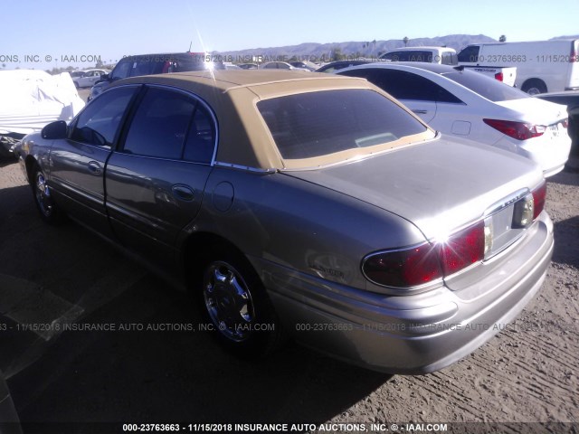 1G4HR54K72U203654 - 2002 BUICK LESABRE LIMITED BROWN photo 3