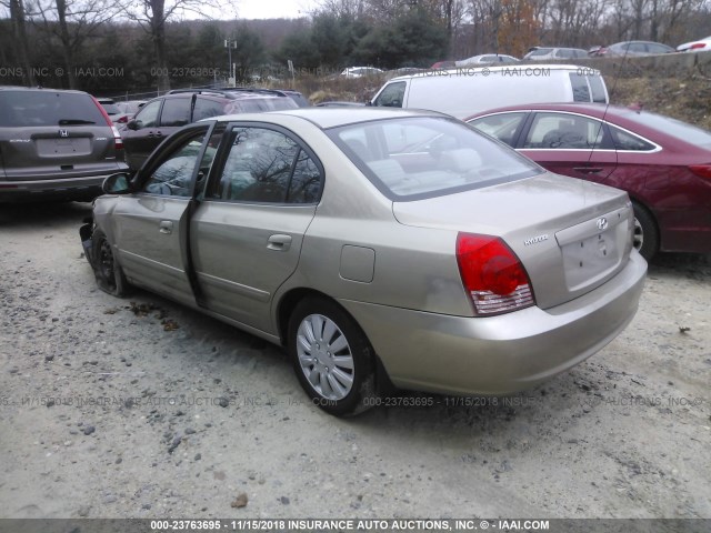 KMHDN46D15U985151 - 2005 HYUNDAI ELANTRA GLS/GT TAN photo 3