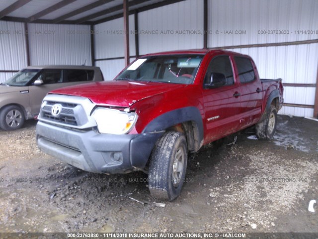 5TFJX4GN7DX021580 - 2013 TOYOTA TACOMA DOUBLE CAB 栗色 照片 2
