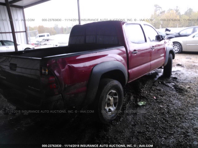 5TFJX4GN7DX021580 - 2013 TOYOTA TACOMA DOUBLE CAB 栗色 照片 4