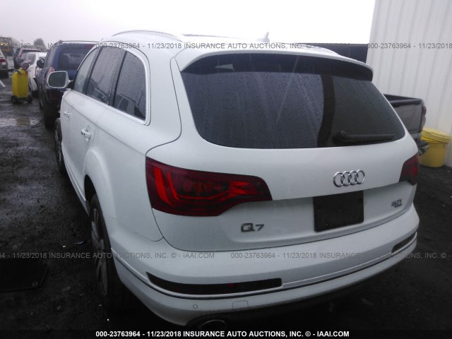 WA1LGAFE4FD028087 - 2015 AUDI Q7 PREMIUM PLUS WHITE photo 3