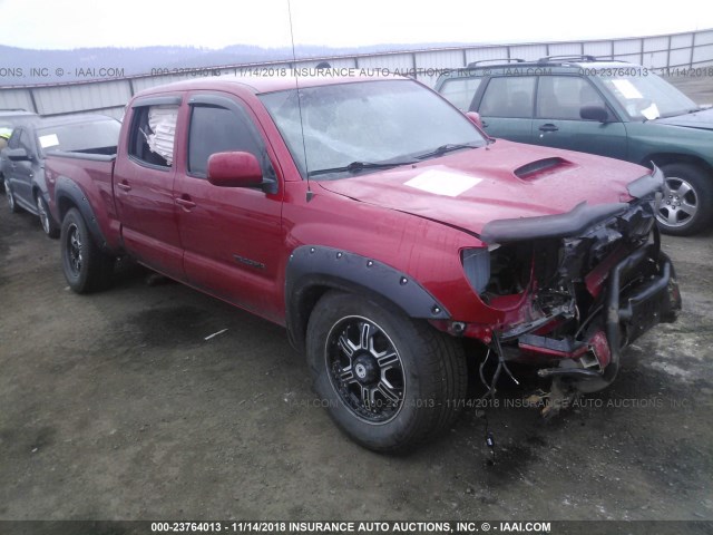 3TMMU4FN1BM035775 - 2011 TOYOTA TACOMA DOUBLE CAB LONG BED RED photo 1