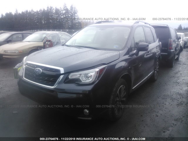 JF2SJGWC4JH424382 - 2018 SUBARU FORESTER 2.0XT TOURING Dark Blue photo 2