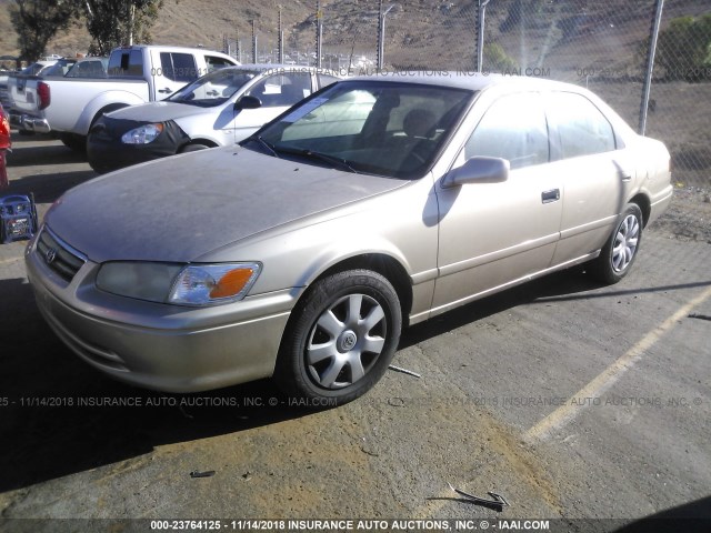 4T1BG22K61U768568 - 2001 TOYOTA CAMRY CE/LE/XLE TAN photo 2