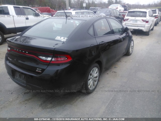 1C3CDFBB7ED901924 - 2014 DODGE DART SXT BLACK photo 4