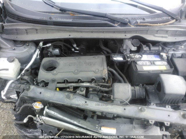 KM8JUCAC6CU397435 - 2012 HYUNDAI TUCSON GLS/LIMITED 银色 照片 10