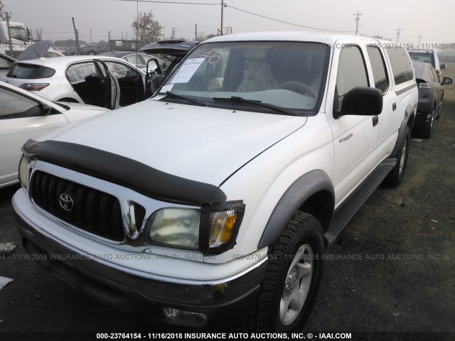 5TEGN92N82Z107393 - 2002 TOYOTA TACOMA DOUBLE CAB PRERUNNER WHITE photo 2