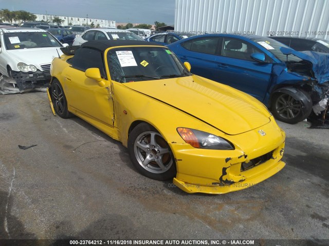 JHMAP11423T004656 - 2003 HONDA S2000 YELLOW photo 1