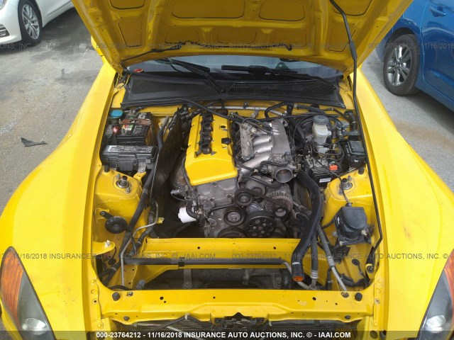 JHMAP11423T004656 - 2003 HONDA S2000 YELLOW photo 10