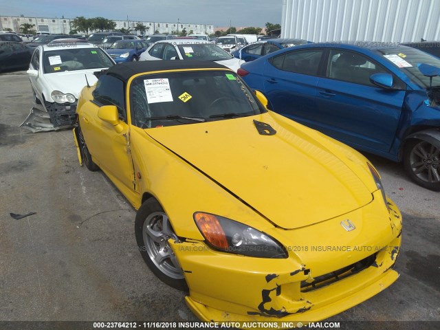 JHMAP11423T004656 - 2003 HONDA S2000 YELLOW photo 6