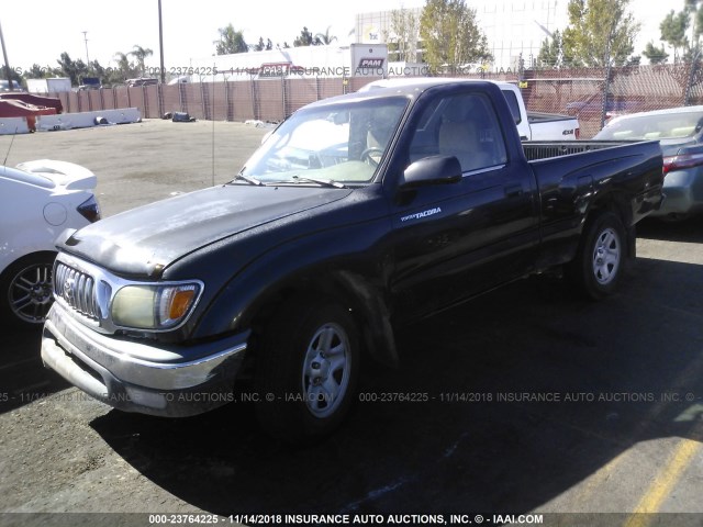 5TENL42N03Z268256 - 2003 TOYOTA TACOMA BLACK photo 2