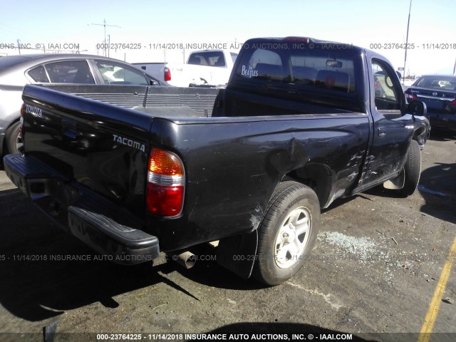 5TENL42N03Z268256 - 2003 TOYOTA TACOMA BLACK photo 4