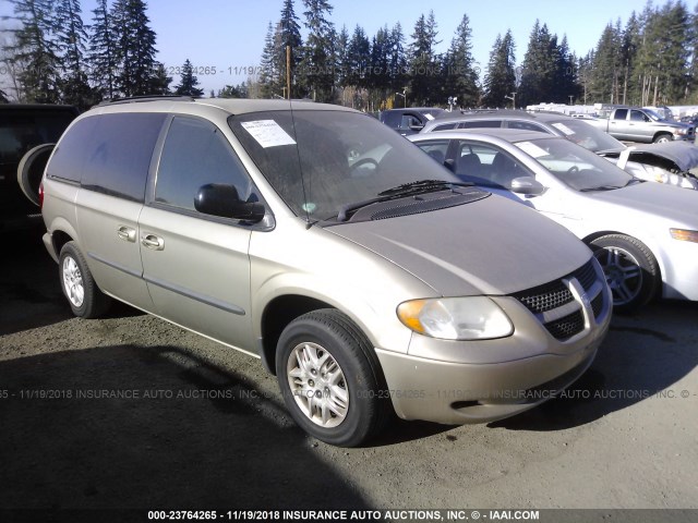 1B4GP45302B552817 - 2002 DODGE CARAVAN SPORT BEIGE photo 1