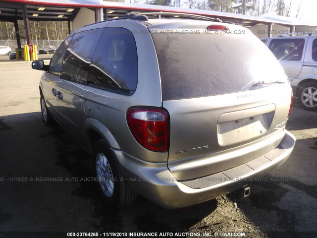 1B4GP45302B552817 - 2002 DODGE CARAVAN SPORT BEIGE photo 3