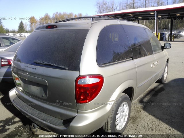 1B4GP45302B552817 - 2002 DODGE CARAVAN SPORT BEIGE photo 4