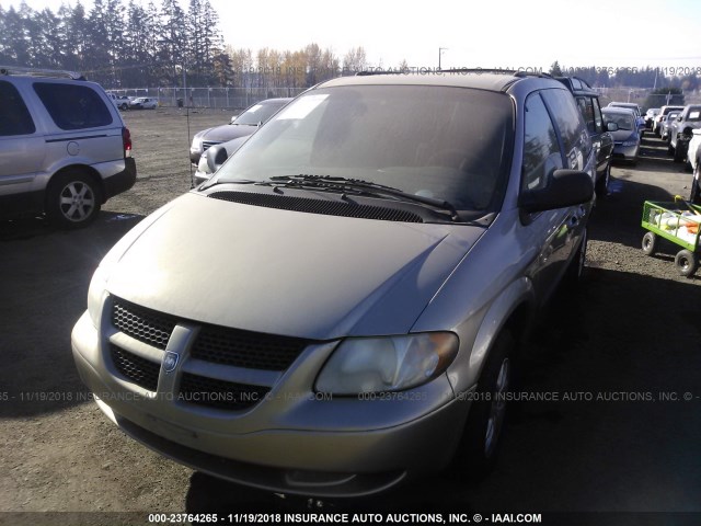 1B4GP45302B552817 - 2002 DODGE CARAVAN SPORT BEIGE photo 6