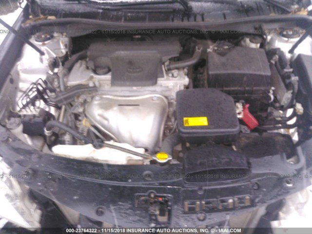 4T1BF1FK3DU265558 - 2013 TOYOTA CAMRY L/SE/LE/XLE ვერცხლისფერი ფოტო 10