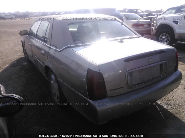 1G6KF57943U141243 - 2003 CADILLAC DEVILLE DTS TAN photo 3