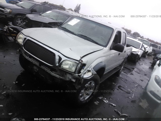 5TEHN72N34Z393374 - 2004 TOYOTA TACOMA DOUBLE CAB 灰色 照片 2