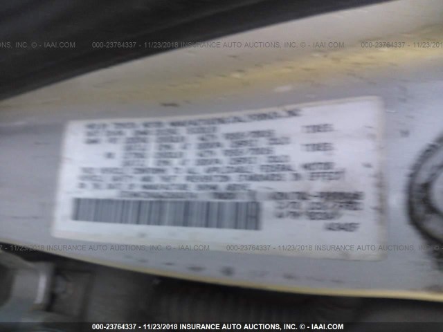 5TEHN72N34Z393374 - 2004 TOYOTA TACOMA DOUBLE CAB 灰色 照片 9