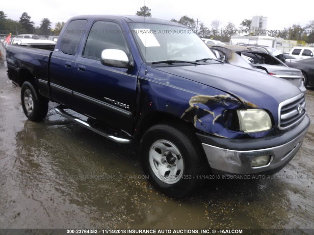 5TBRT34162S295214 - 2002 TOYOTA TUNDRA ACCESS CAB/ACCESS CAB SR5 BLUE photo 1